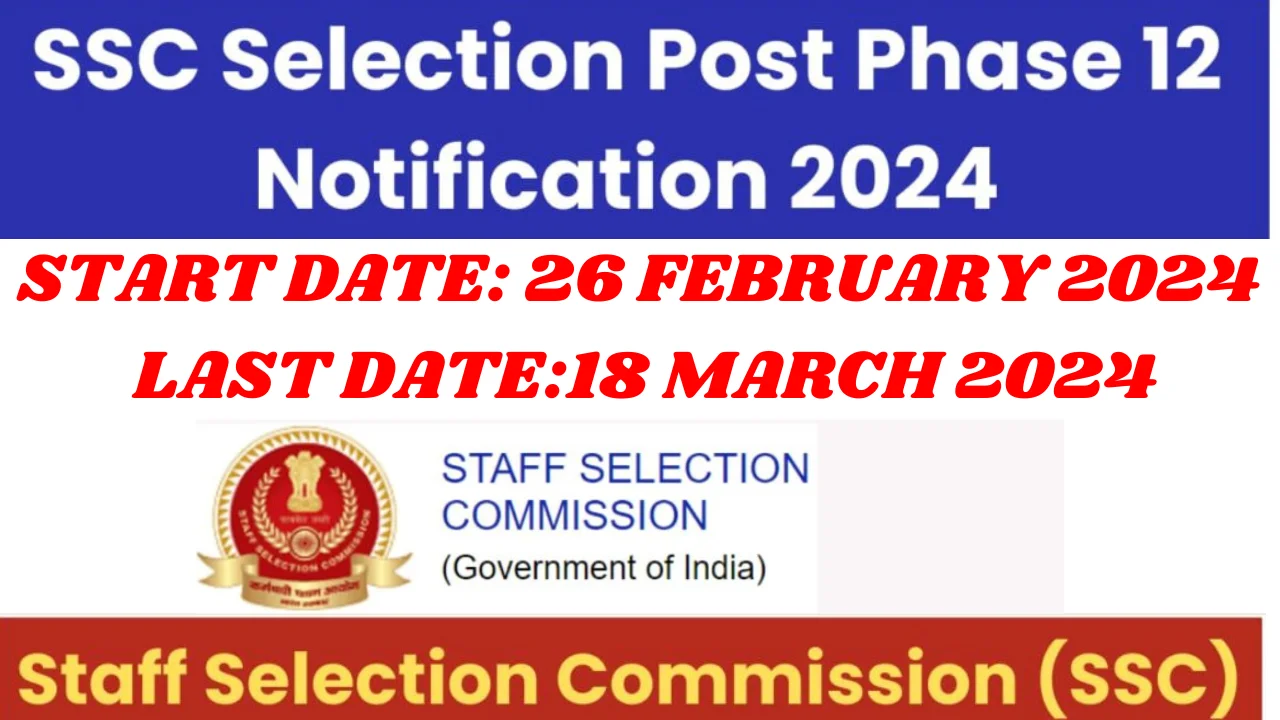 SSC Phase 12 Notification 2024