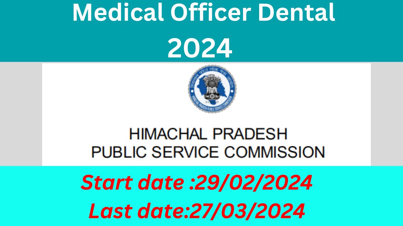 Medical Officer Dental 2024