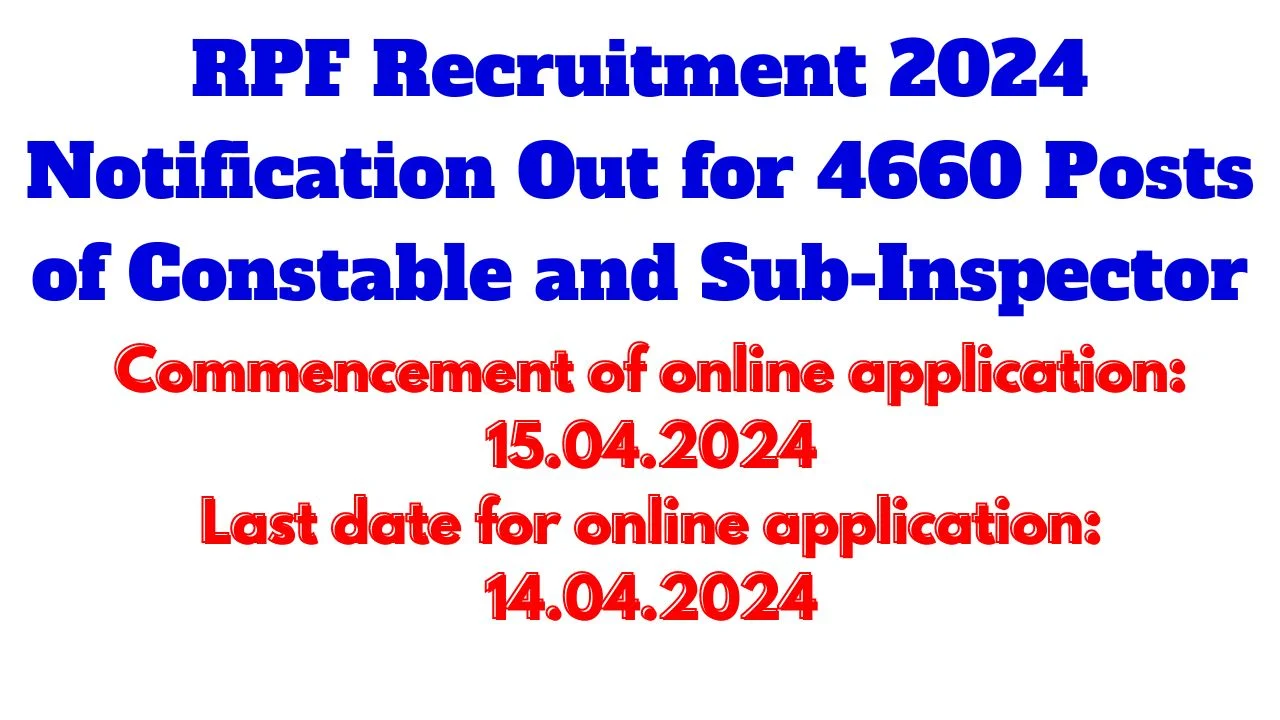 RPF Recruitment 2024