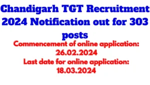 Chandigarh TGT Recruitment 2024
