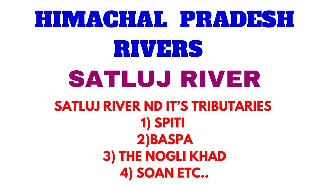 Satluj River and tributaries