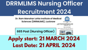 DRRMLIMS Nursing Officer Recruitment 2024