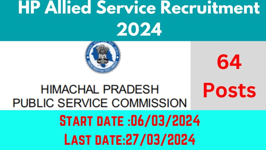 HP Allied Services Recruitment 2024 1 HPPSC Assistant Engineer CIVIL 2024