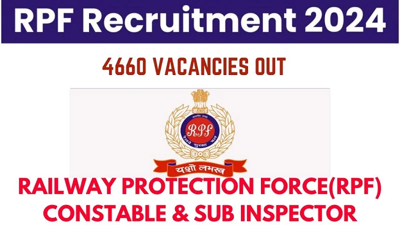 RPF Recruitment 2024 Notification out for 466o posts