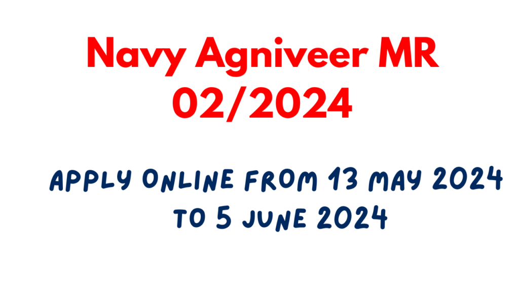 APPLY ONLINE FROM 13 MAY 2024 TO 5 june 2024