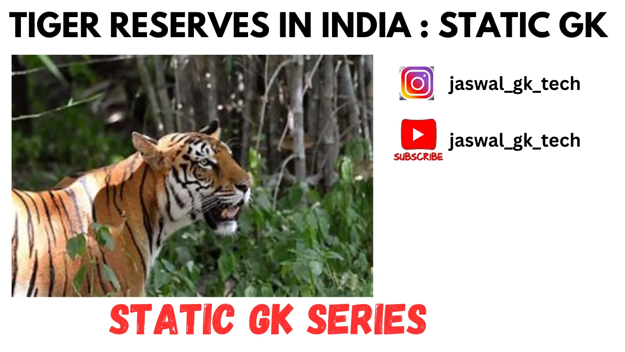 Tiger Reserves of India Static gk series             