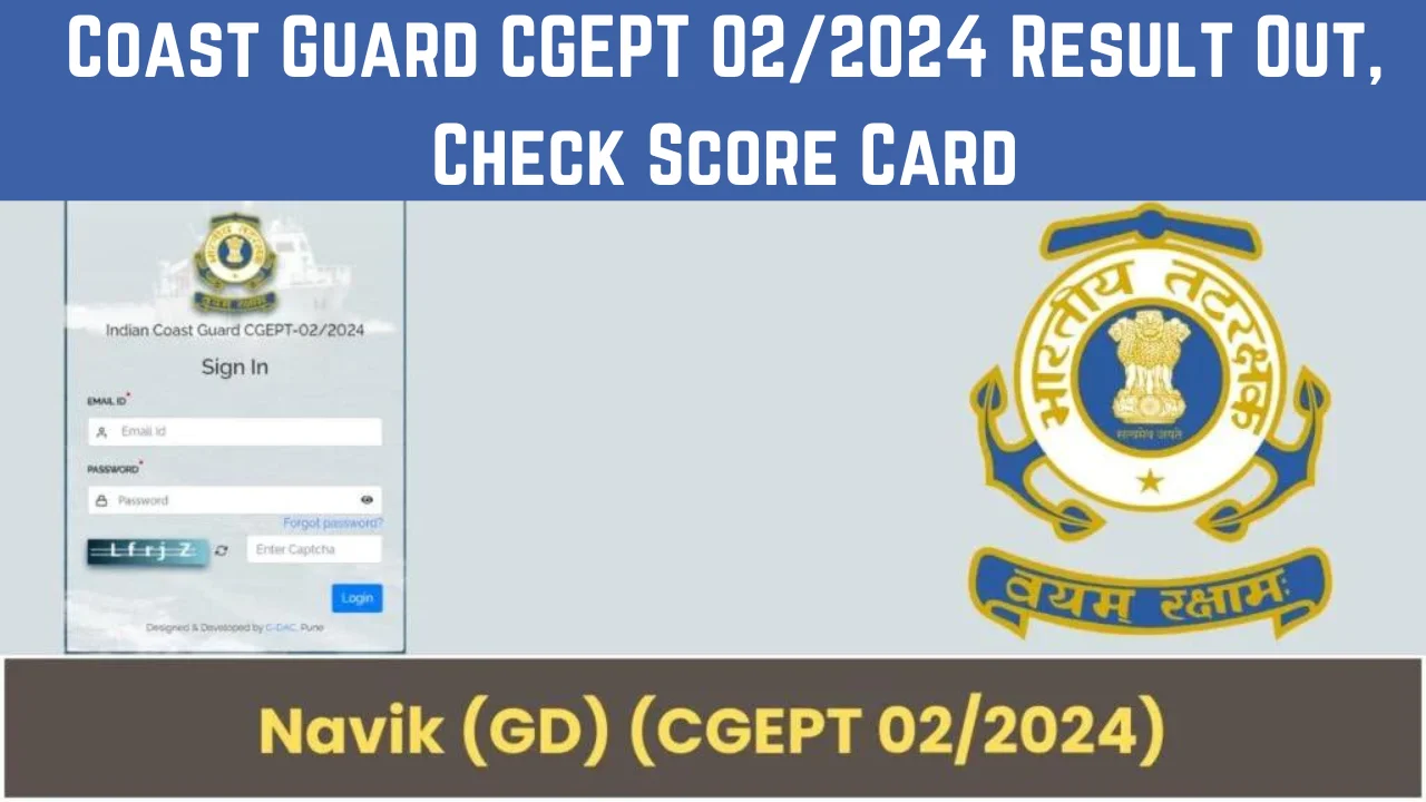 Coast Guard CGEPT 02/2024 Result Out, Check Score Card