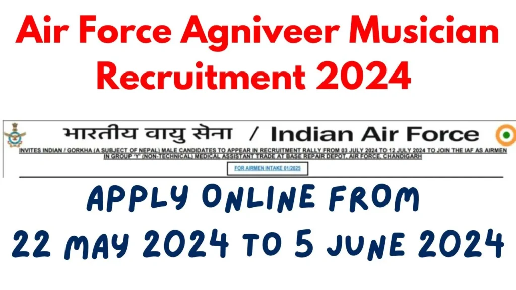 Air Force Agniveer Musician Recruitment 2024 Selection Process