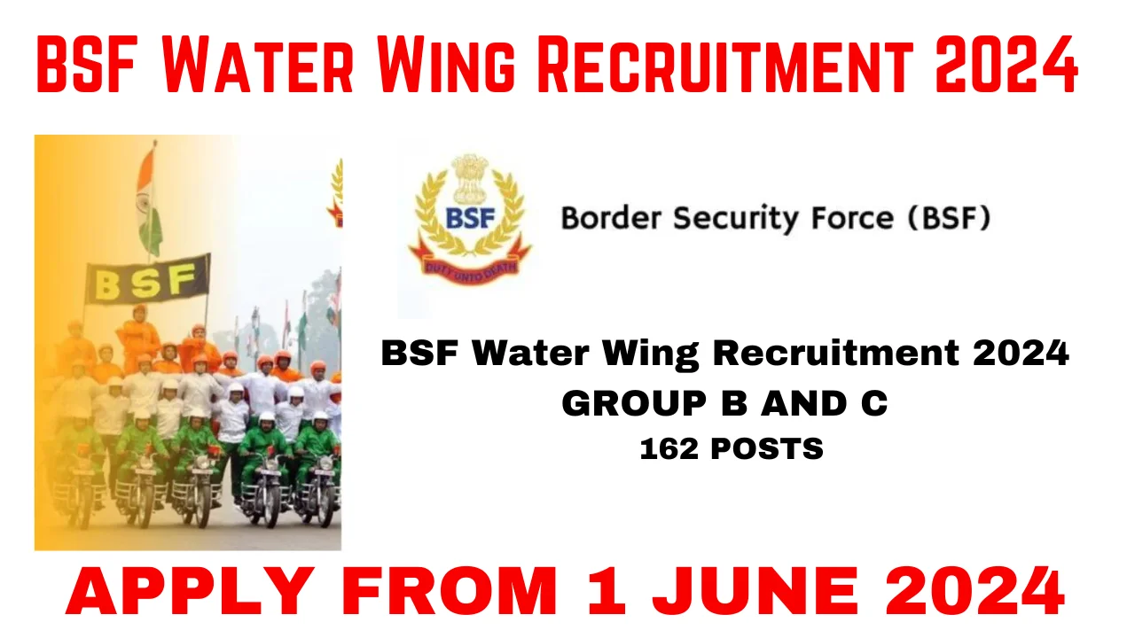 BSF Water Wing Recruitment 2024