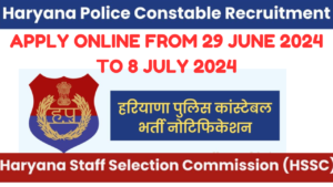 Haryana Police Constable Recruitment 2024