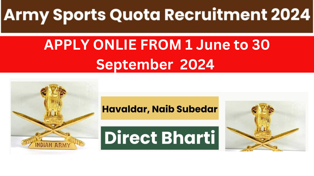 Army Sports Quota Recruitment 2024