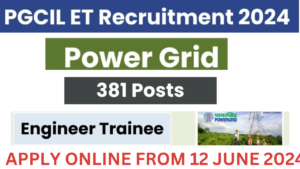 PGCIL ET Recruitment 2024