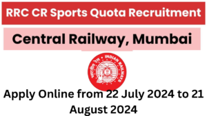Central Railway Sports Quota Recruitment 2024