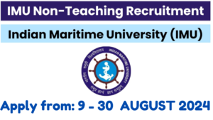IMU Non-Teaching Recruitment 2024