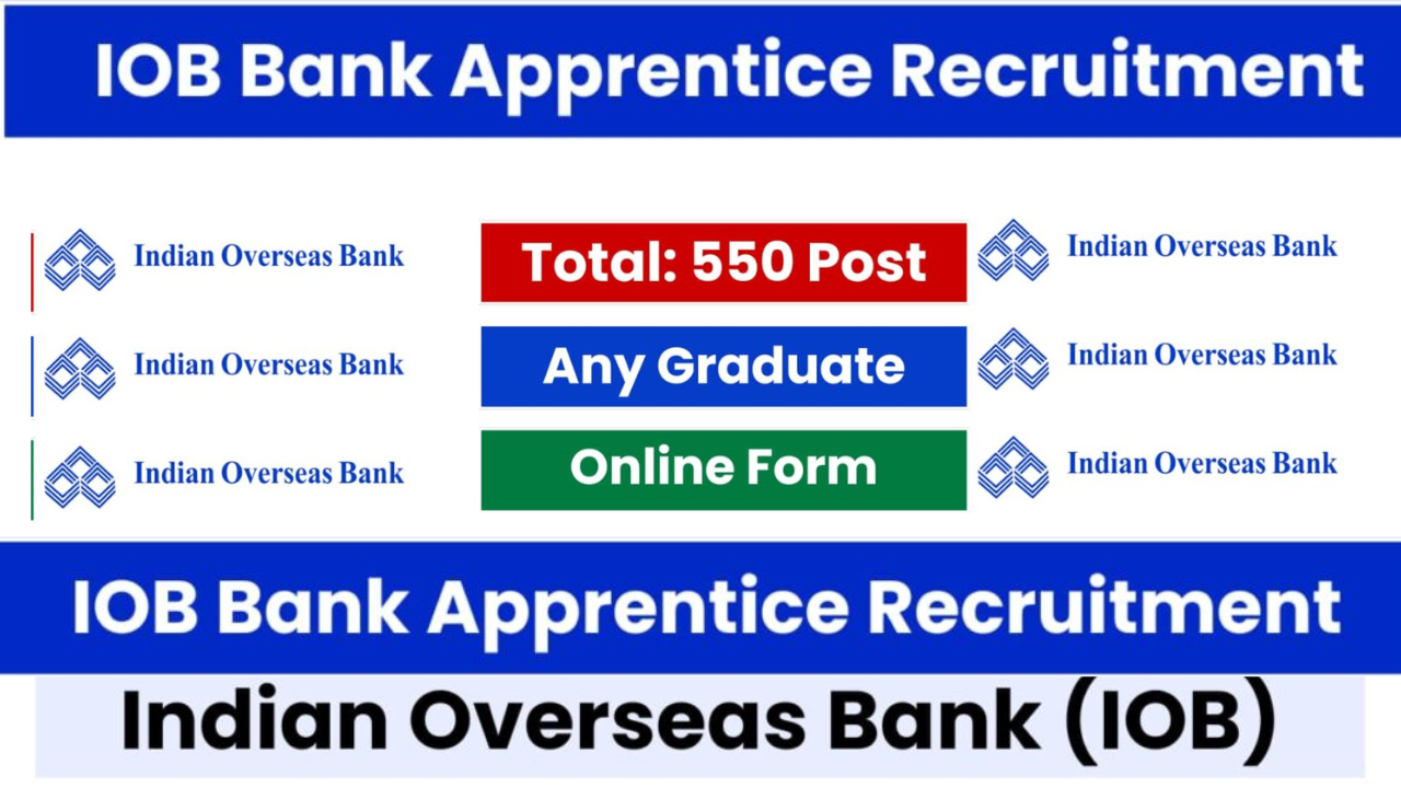 Indian Overseas Bank Apprentice Recruitment 2024