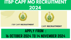 CAPF Medical Officer MO Recruitment 2024