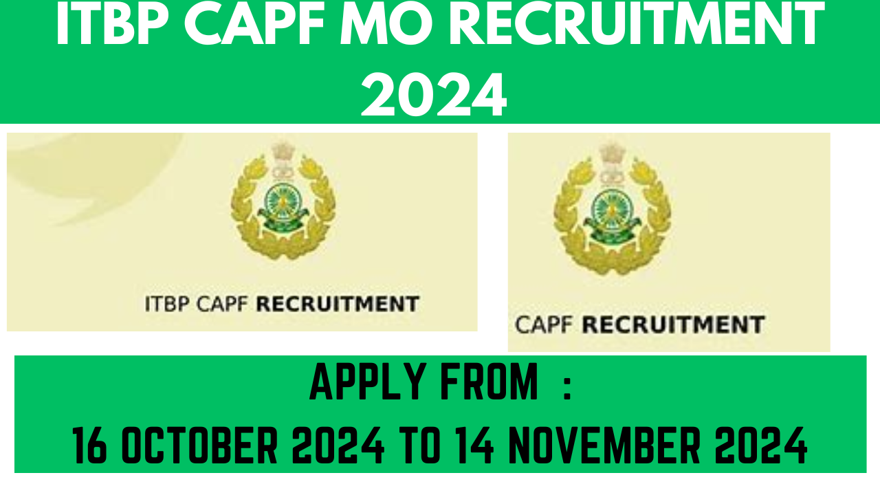 CAPF Medical Officer MO Recruitment 2024