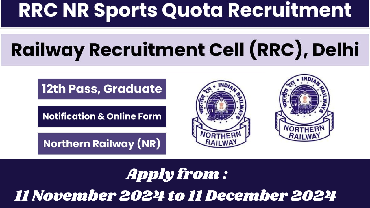 RRC NR Sports Quota Recruitment 2024