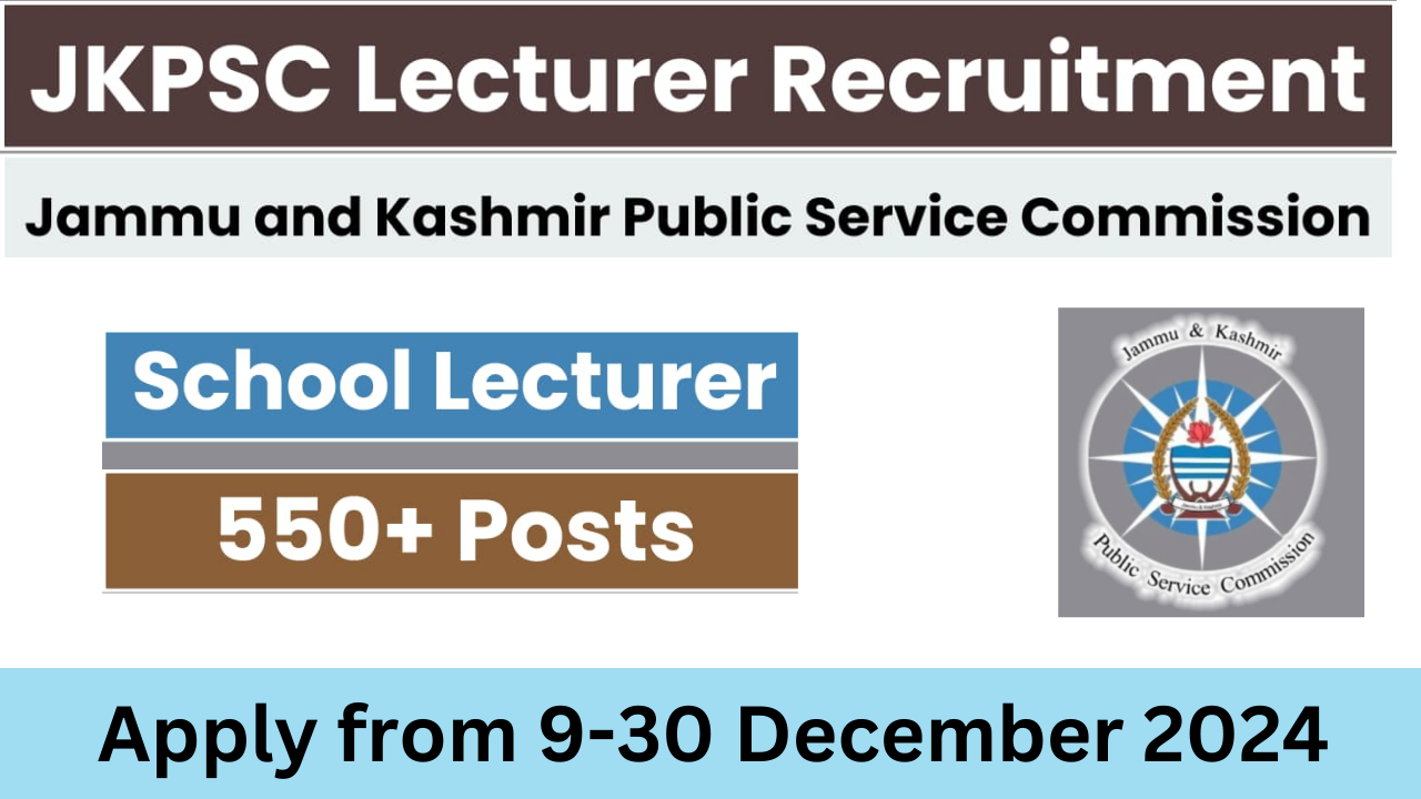 JKPSC School Lecturer Recruitment 2024