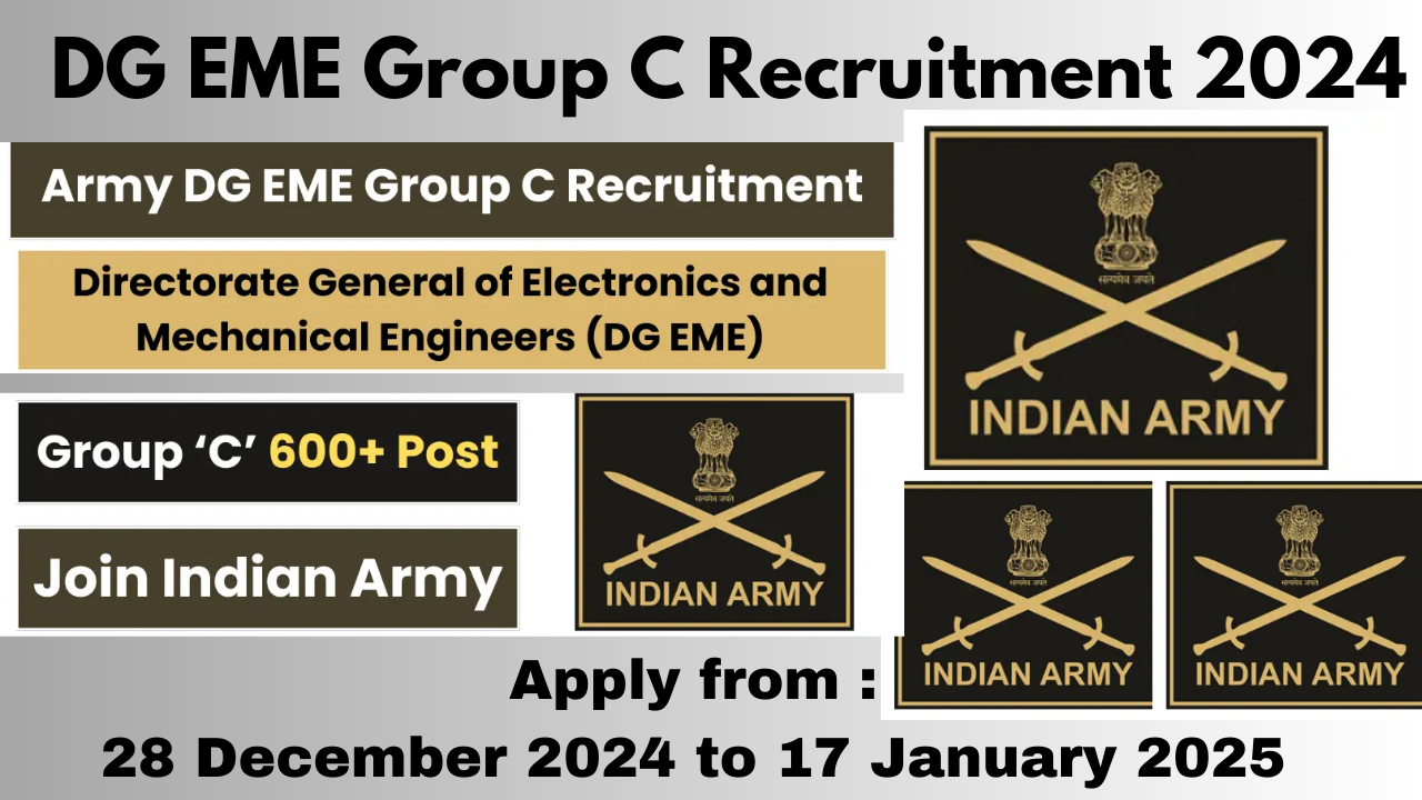 DG EME Group C Recruitment 2024