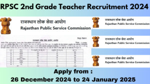 RPSC 2nd Grade Teacher Recruitment 2024