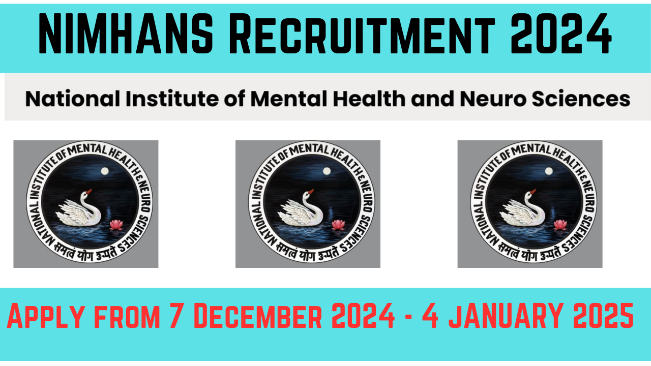 NIMHANS Recruitment 2024