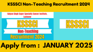 KSSSCI Non-Teaching Recruitment 2024