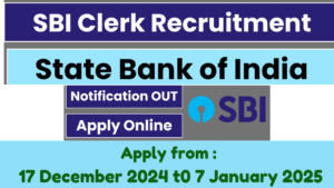 SBI Clerk Recruitment 2025