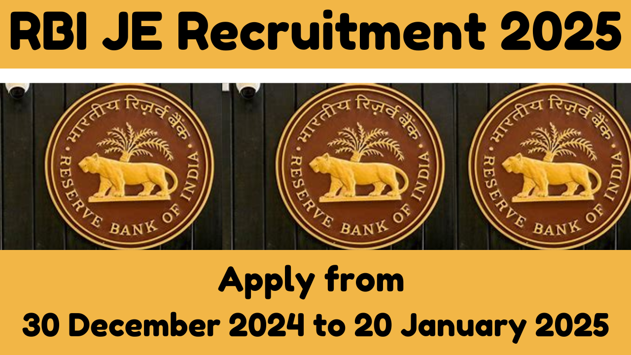 RBI JE Recruitment 2025