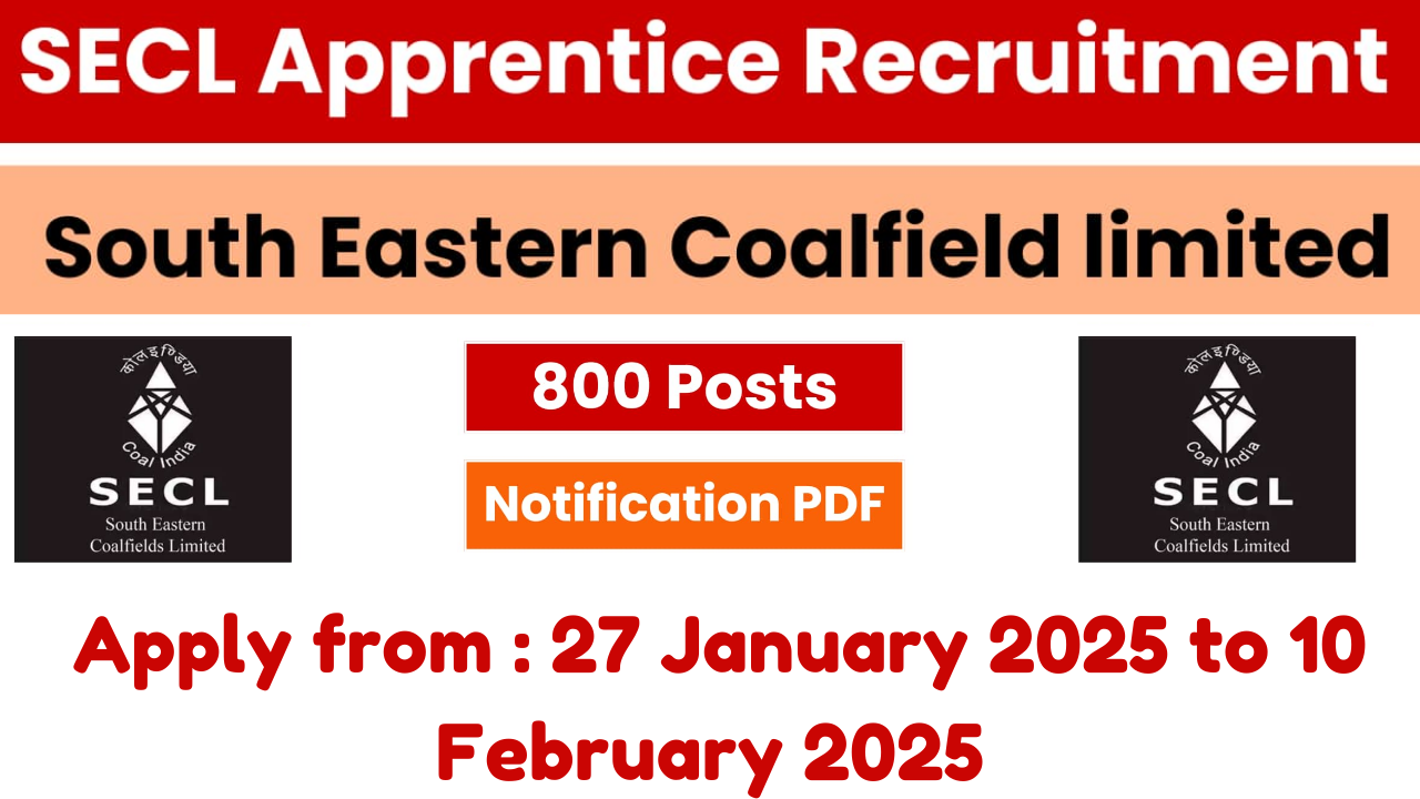 SECL Apprentice Recruitment 2025