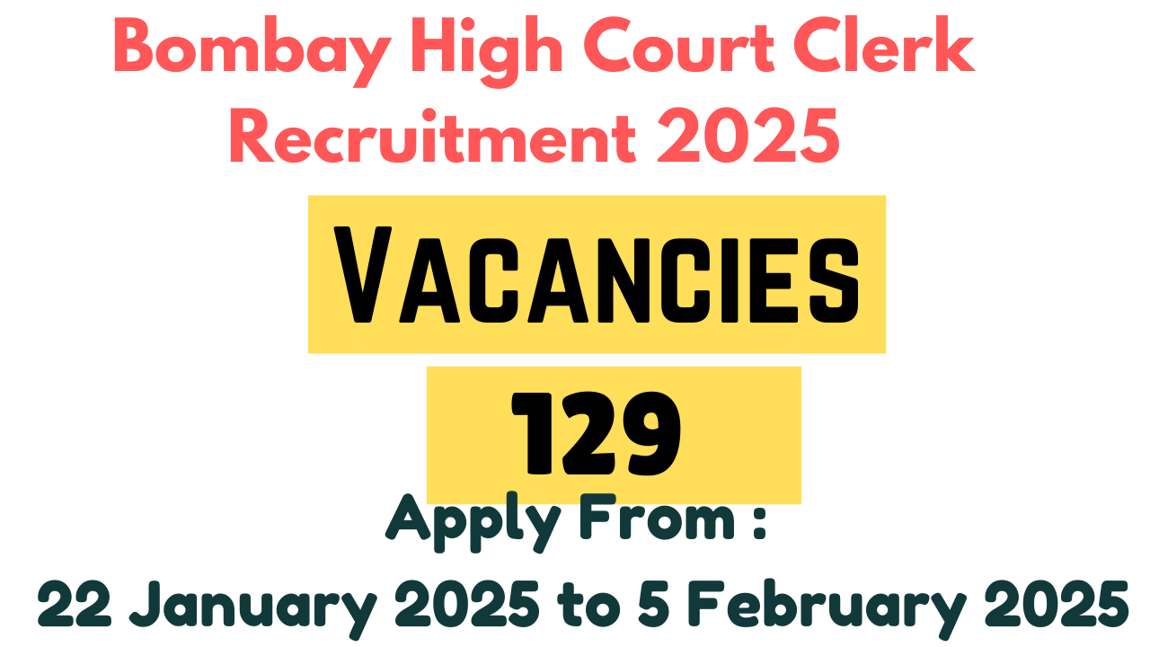 Bombay High Court Clerk Recruitment 2025