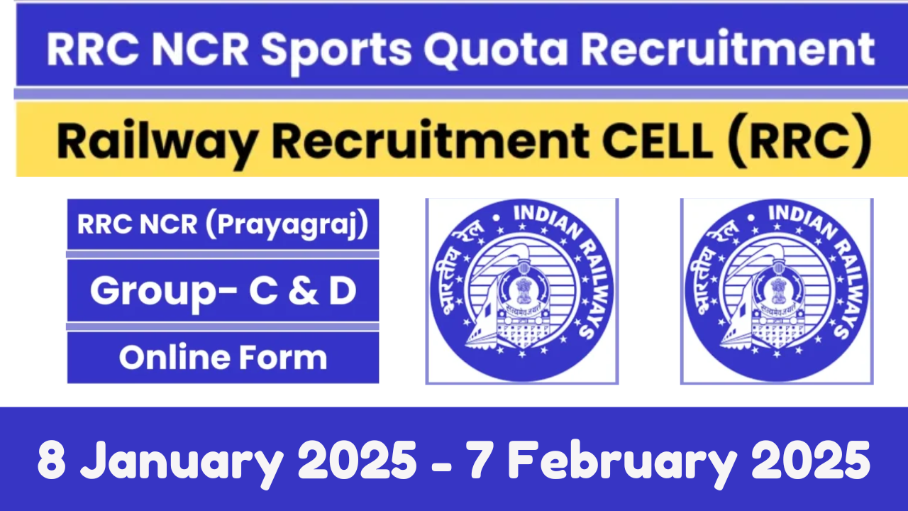 RRC NCR Sports Quota Recruitment 2025