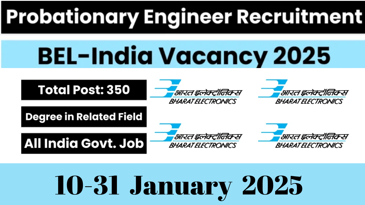 BEL Probationary Engineer Recruitment 2025