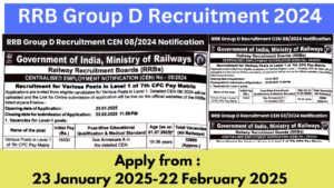 RRB Group D Recruitment 2024 Important Dates