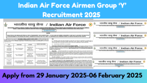 Indian Air Force Airmen Group ‘Y’ Recruitment 2025