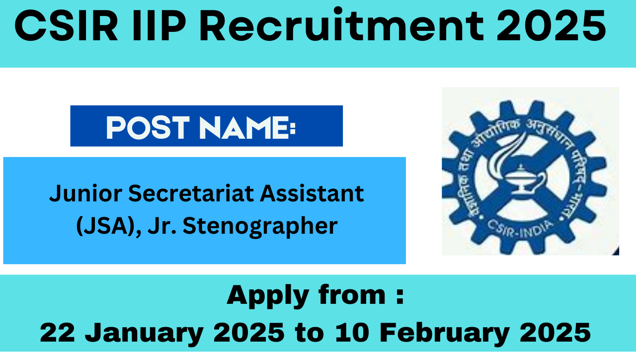 CSIR IIP Recruitment 2025