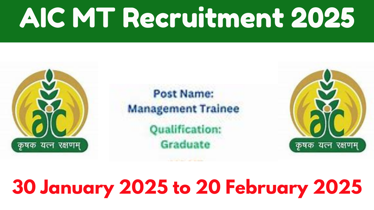 AIC MT Recruitment 2025