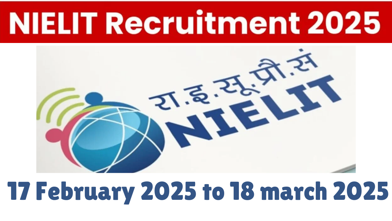 NIELIT Scientific Assistant Recruitment 2025