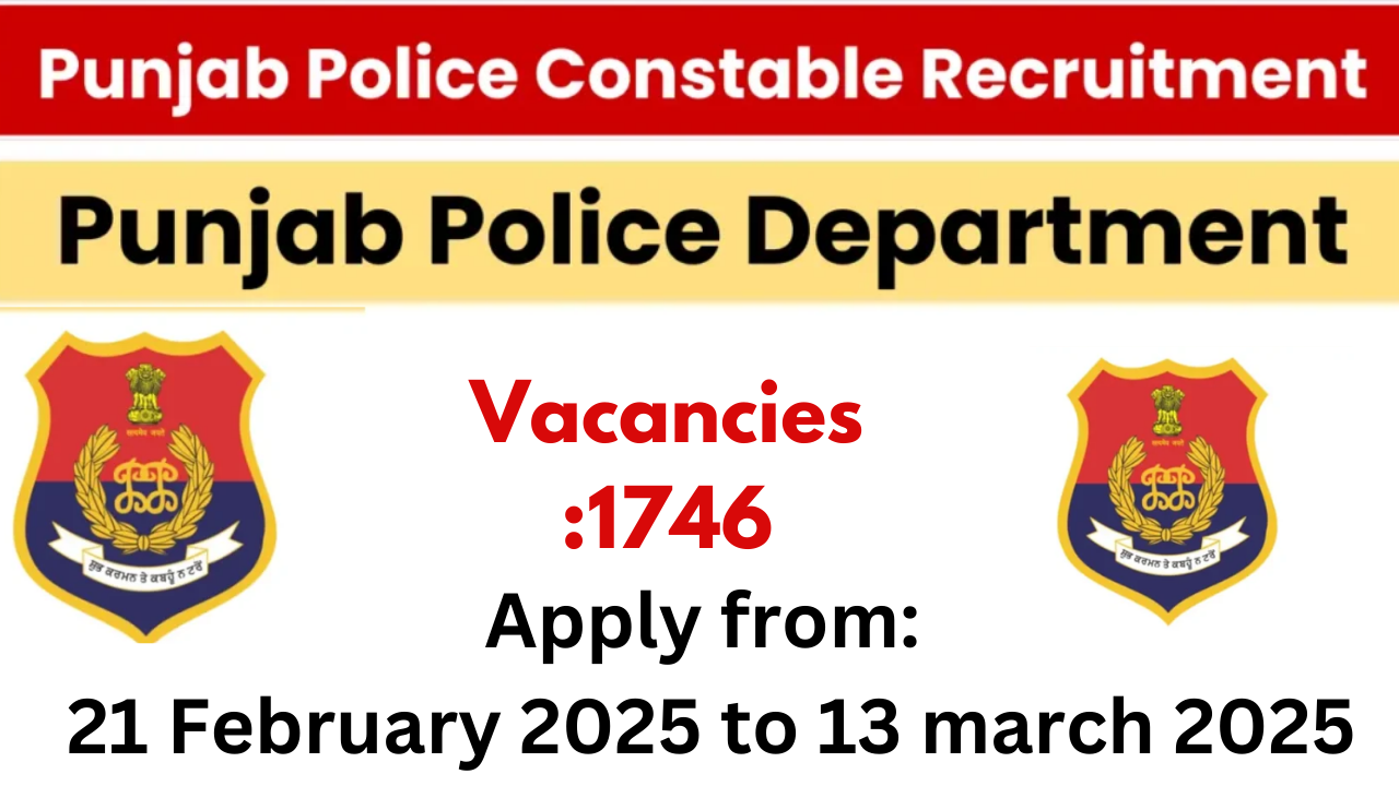 Punjab Police Constable Recruitment 2025