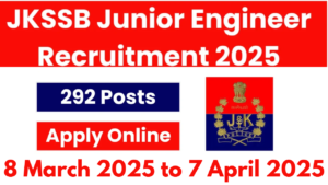 JKSSB Junior Engineer Recruitment 2025