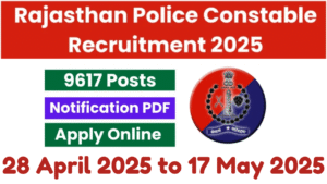 Rajasthan Police Constable Recruitment 2025