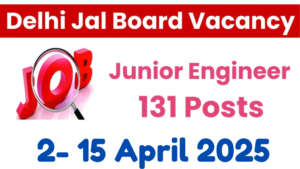 Delhi Jal Board Recruitment 2025