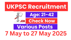 UKPSC PCS Recruitment 2025