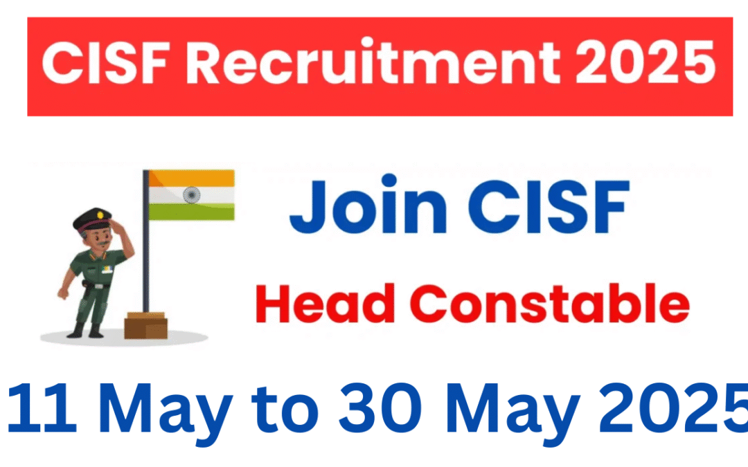 CISF Head Constable (Sports Quota Recruitment 2025