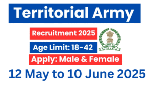 Territorial Army Officer Recruitment 2025