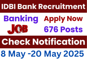 IDBI Bank Junior Assistant Manager Recruitment 2025