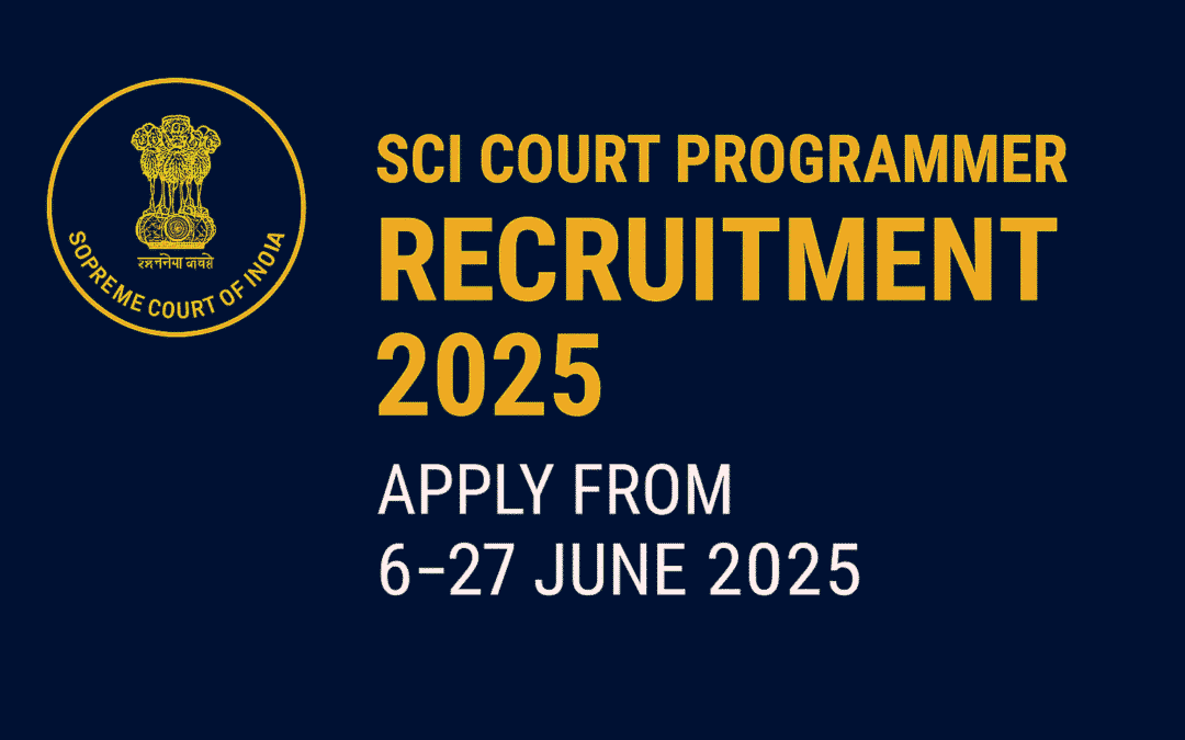 SCI Court Programmer Recruitment 2025