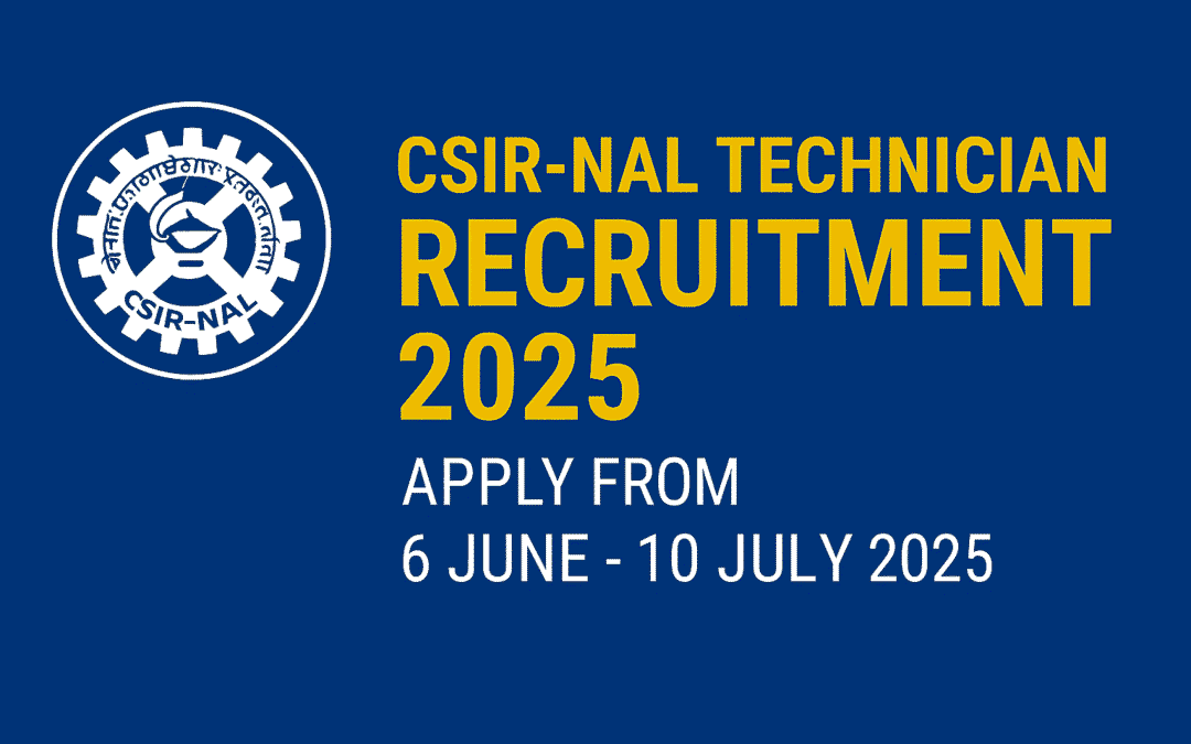 CSIR-NAL Technician Recruitment 2025