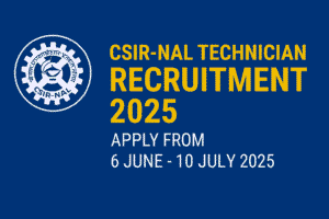 CSIR-NAL Technician Recruitment 2025