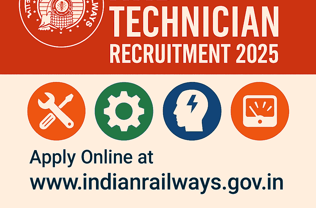 RRB Technician Recruitment 2025: Short Notice Out for 6180 Posts